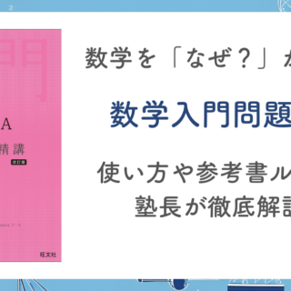 数学入門問題精講】使い方や参考書ルートを塾長が徹底解説！｜木の葉